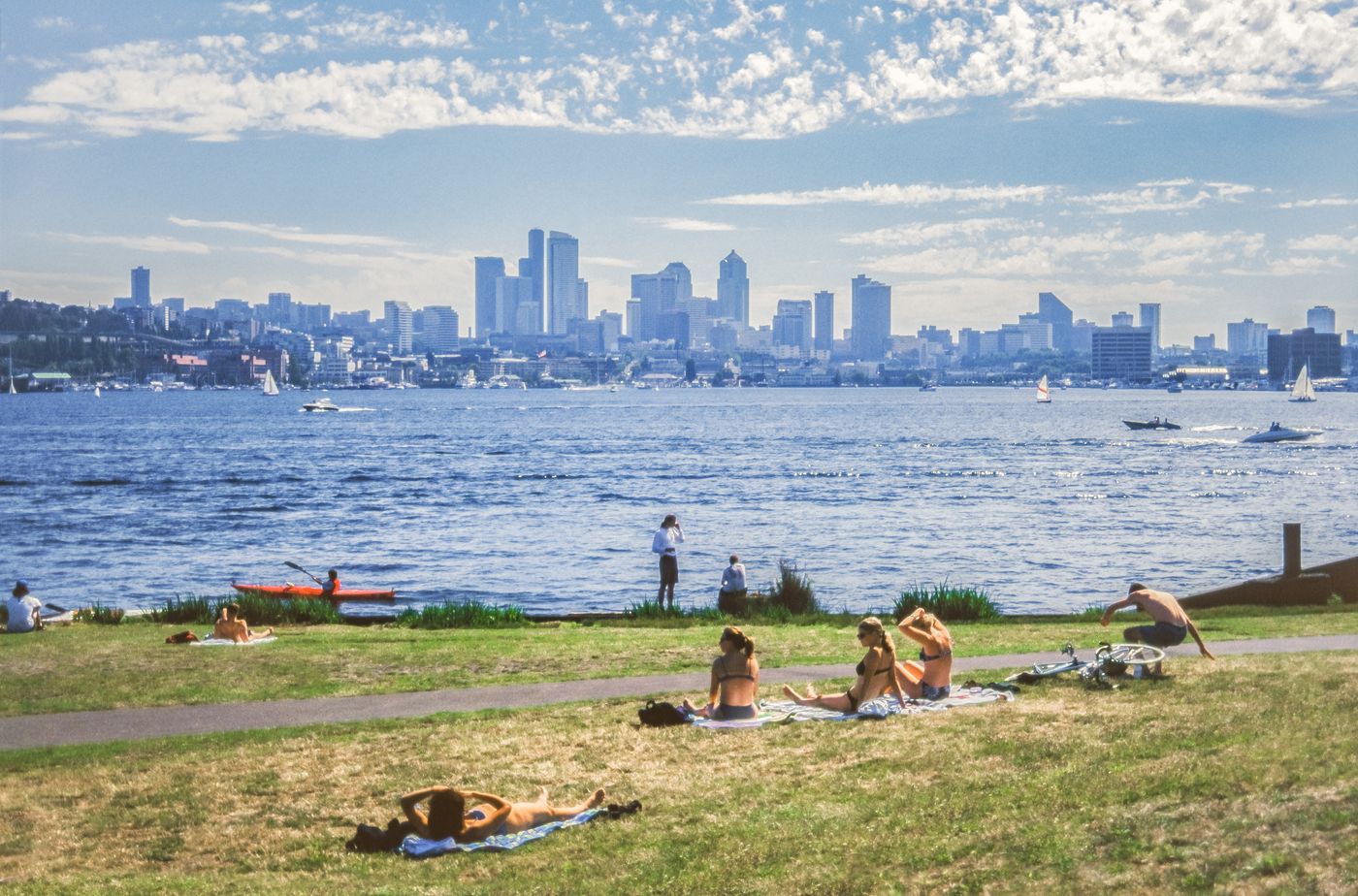 Gas Works Park with Seattle skyline