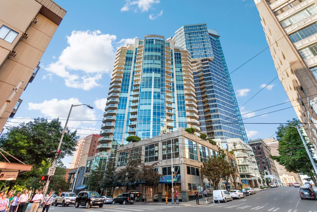 One Pacific Tower condos Downtown Seattle