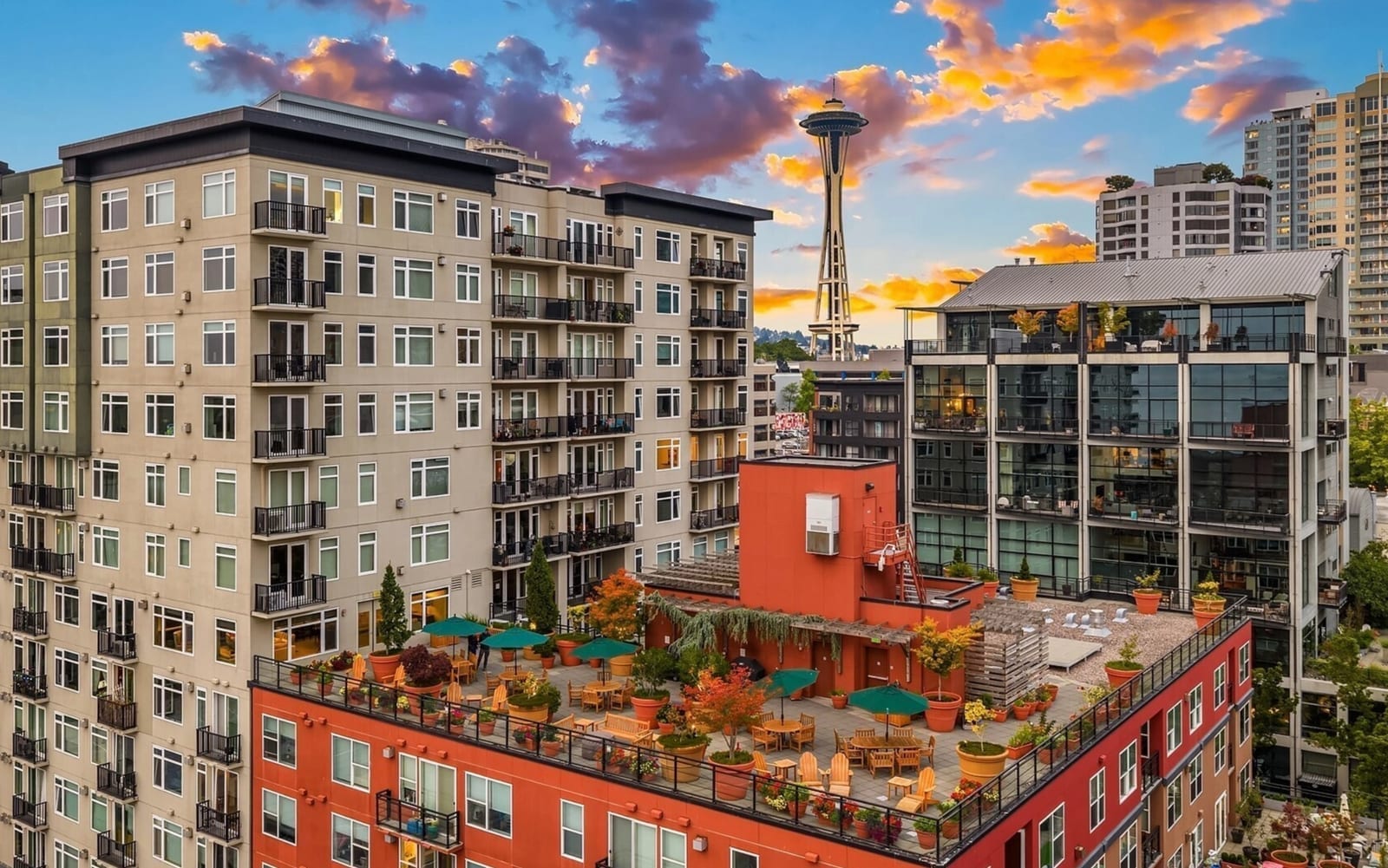The Vine Condominiums exterior at 2607 Western Ave in Belltown, Seattle