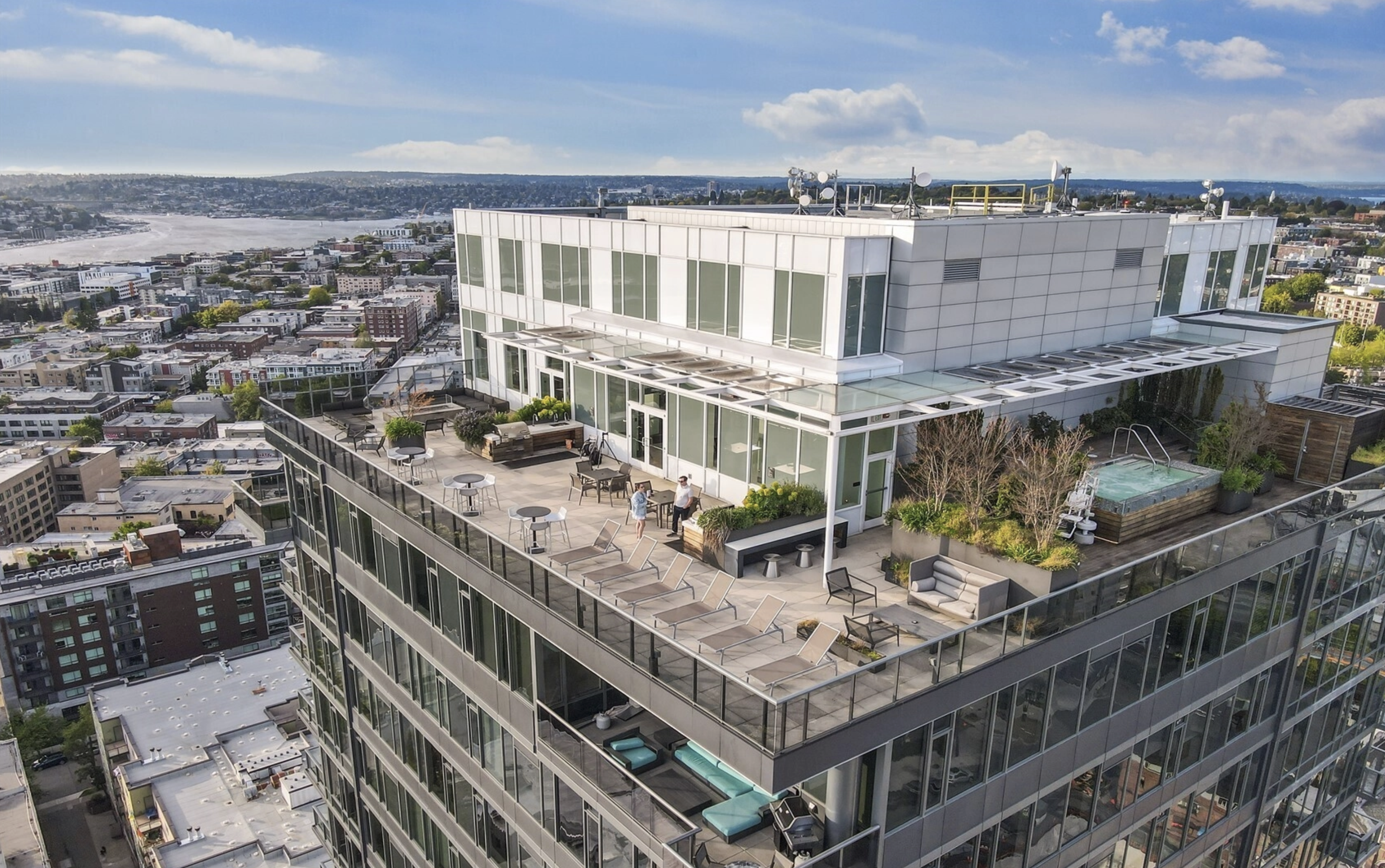 Luma rooftop deck in First Hill, Seattle